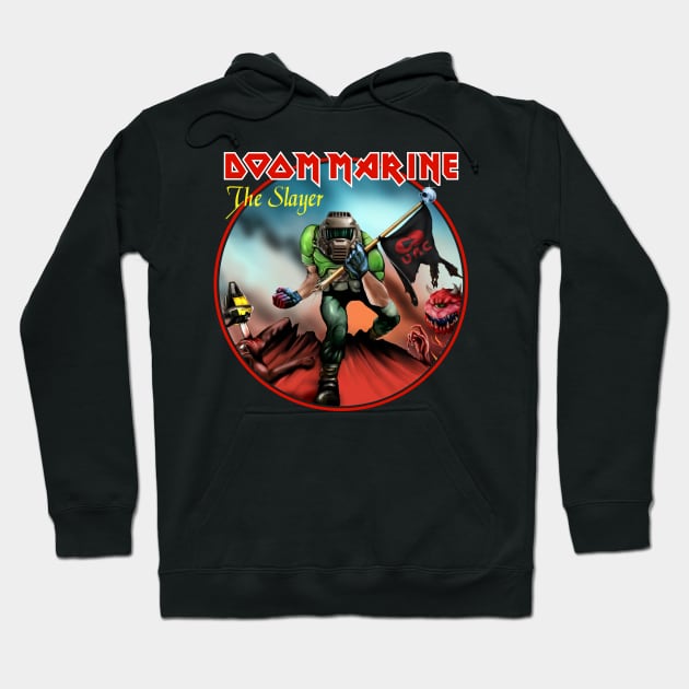 Doom Marine Hoodie by demonigote